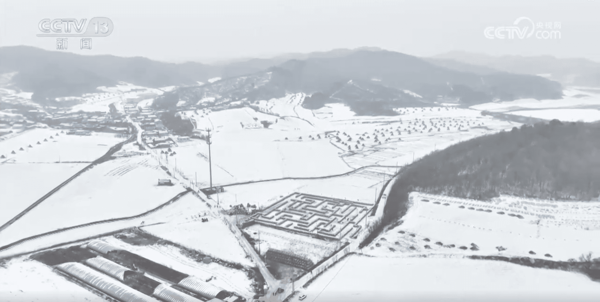 冬日乡村新热点：从传统大集到草垛迷宫