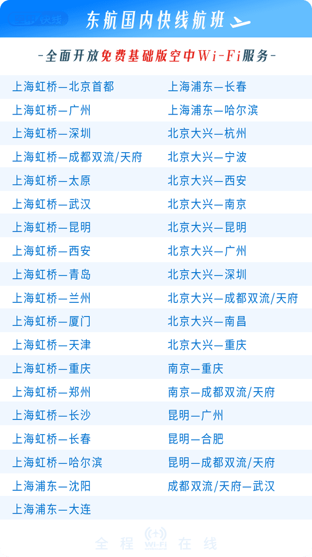 中国东方航空推出免费Wi-Fi服务:空中打卡新时代