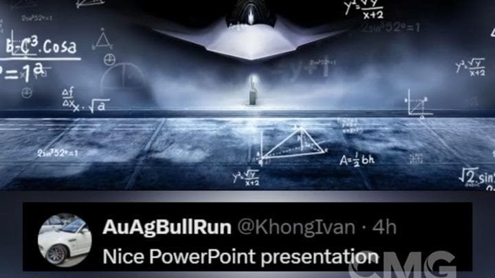 美公布"最强"第六代战机最新画面遭群嘲:高中PPT水平引发质疑